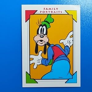 Disney Impel 1991 Trading Card Goofy #102 Excellent Family Portraits